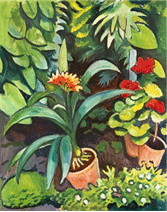 August Macke – Blumen im Garten